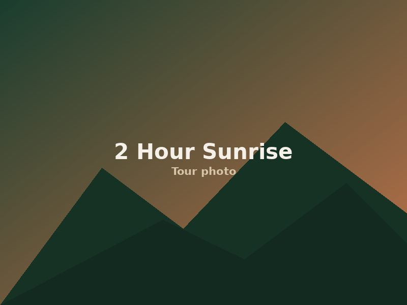 Private 2 Hour Sunrise Excursion